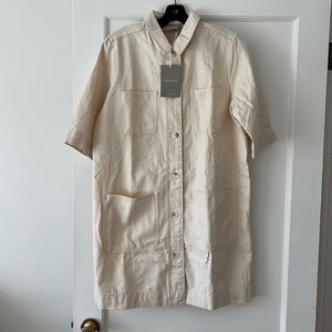 NWT Everlane The Chore Mini Dress in Canvas